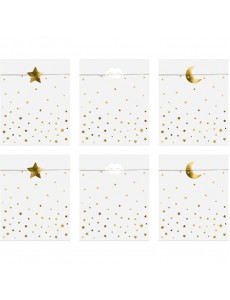 Sacos Papel Estrelas Douradas